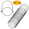 Bignc 12 Pack Black Stainless Steel Wire Handles Hangers for