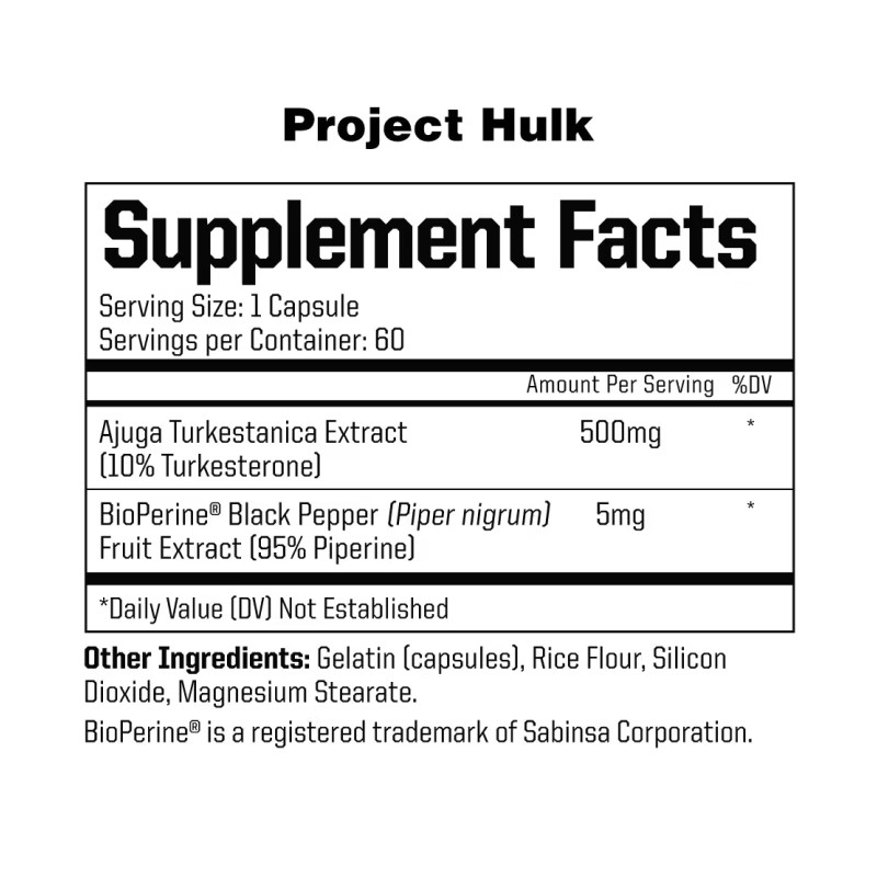 ANABOLIC WARFARE PROJECT HULK Protein Synthesis Strength Lean Mass 60