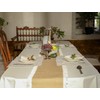 Simple&Opulence 140 x 200 cm Rectangular Tablecloth, 280 GSM Cotton