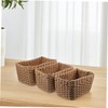 ABOOFAN 4Pcs Handwoven Storage Bins Decorative Woven Baskets for Organization
