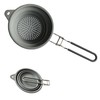 Silicone Collapsible Colander with Handle,Home/RV Kitchen Space Saving Silicone Colander,Drainage