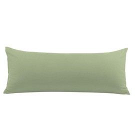 PiccoCasa 1800 Series 1800 Long Pillow Case with Zip Microfibre for Body Pillow Sleeping Pillow Green 50 x 180 cm
