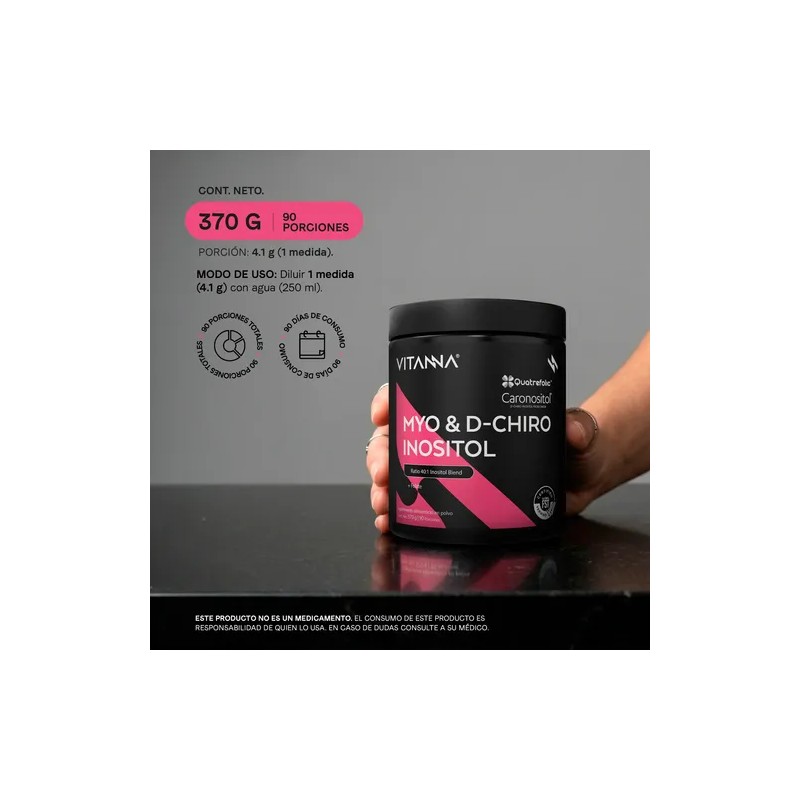 Myo-inositol D-chiro 40:1 Ácido Fólico 2400mg 120 Caps