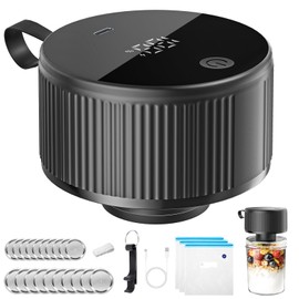 Electric Mason Jar Vacuum Sealer Kit - 2 in 1 Handheld Vacuum Sealer for Canning Jars and Sous Vide Bags, Portable Jar Sealer for Wide and Regular Mouth Mason Jars, Compact Food Sealing Machine