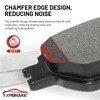 YxpBrake Front Rear Ceramic Brake Pads with Hardware Fit for