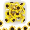 20Pcs Sunflower Thumbtacks Push Pins, Cute Resin Decorative Tacks and