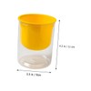 Kisangel Lazy Self Watering Flower Pots 3 Pack Round Glass-Like