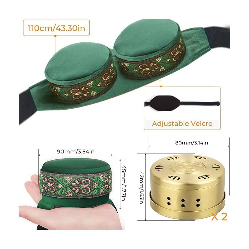 Velorique Smokeless Copper Moxa Box, Copper Tank Moxibustion Treatment Tool,
