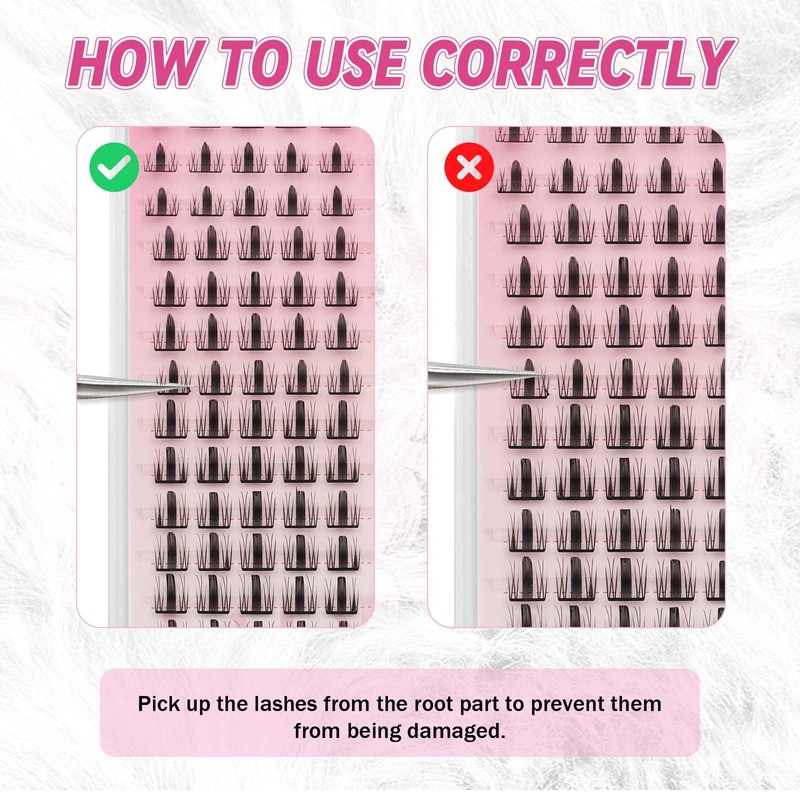 FADLASH 3D Printing Lash Clusters - Wispy Fluffy Eyelash With