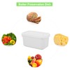 Cabilock Food Crisper Tray 2pcs Boxes Butter Box Food Containers