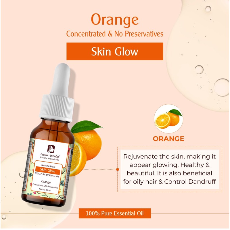 Passion Indulge Orange Essential Oil - 10 ml 100% Pure