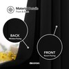 Deconovo Black Blackout Panel Curtains 52 by 95 Inch 1