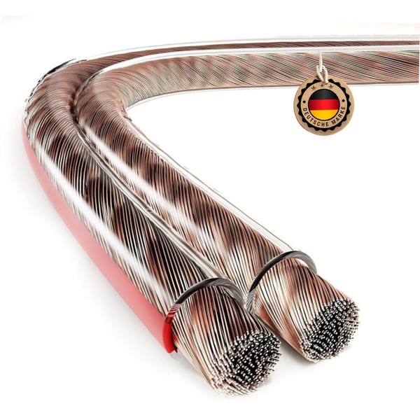 ETEC Speaker Cable CCA 2 x 1.50 mm² Transparent 30