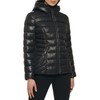 GUESS Women's Midweight Puffer Jacket, Quilted Black 2, Medium