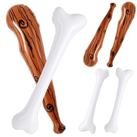 Soulchen Set of 3 Inflatable Caveman Bone Bat Props for Halloween