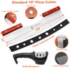 AILUROPODA Pizza Cutter Rocker with Knife Sharpener & Protective Cover
