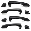 Otois 8Pcs Front Rear Left Right Exterior Black Door Handle