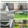 Kisotay Angled Drainage Grate, Lawn Grate Yard Drain for Sump