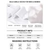 Tarpop 100 Pairs Bulk Mens Socks Moisture Wicking Casual Sports