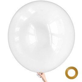 Clear Big 36 Inch Balloons, 9Pcs Clear Giant Big Latex Balloons, Large Balloons for Birthday Wedding Party Decorations.