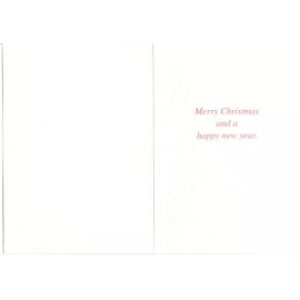 deluxe greetings SANTA CLAUS Deluxe Greetings Christmas Greeting Card w/ Envelope New MG29