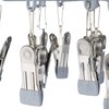 Relaxdays Sock Dryer for Clothes Airer, 24 Clips, Swivel Hooks,