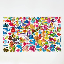 SIX VANKA 3D Puffy Stickers for Kids, 8 Different Sheets Including Marine Animal Sticker for Boys and Girls