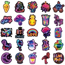 Waterproof Stickers for Water Bottle,50PCS Neon Stickers Graffiti Stickers for Laptop Water Bottles Vinyl Waterproof Inspirational Stickers Cool Stickers