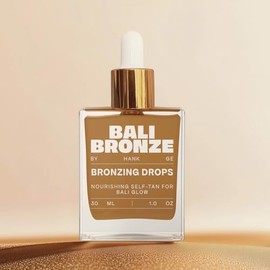 BALI BRONZE Bronzing Drops – Luxuriöse Bräunungstropfen für Gesicht, Hals & Dekolleté – Sanfte Selbstbräuner Tropfen mit Kokosöl – Feuchtigkeitsspendender Gesichtsbräuner zum mischen mit Creme – 30ml