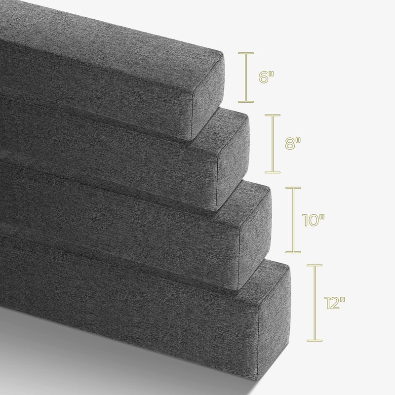 Deepshark Bed Gap Filler for King Mattress, High-Density 45D Sponge,