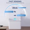 Automatic Garbage Can 4L Capacity USB Charging Folding Lids Automatic