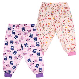 MooMoo Baby Leakproof Diaper Pants for Boys and Girls 2 Packs Reusable and Absorbent Protection for Potty Training