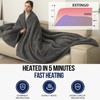 ESTINGO Heated Throw Blanket, Electric Blanket Throw with 5 Heating