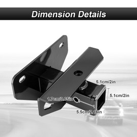 ROMELACK 2” Rear Receiver Hitch & 7-Pin Trailer Wiring Harness Extension Compatible with Dodge Ram 1500/1500 Classic/2500/3500 2010-2022