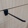 50PCS Slatwall Hooks - 6" / 150mm Single Plastic Hooks