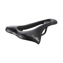Selle Italia SLR TM Superflow - Sella Bicicletta da Strada, Design Iconico SLR con Foro Superflow, Telaio in Manganese - Taglia S3, Nero