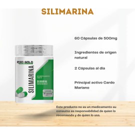 Silimarina Cardo Mariano 60 Caps Red Gold Advance Nutrition Sin Sabor