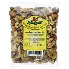HOWA Nusskern-Knabber-Mix, Nussmischung ohne Salz, 500 g