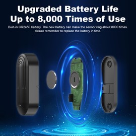 DAYTECH Wireless Door Window Sensor Alarm, Door Open Chime, Entry Alert For Home Store Office Security, 300ft/100m Operating Range, Up to 80,000 Uses, 2 Receivers & 2 Sensors