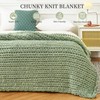 Admitrack Chunky Knit Blanket Throw, 100% Hand Knit Chenille Throw