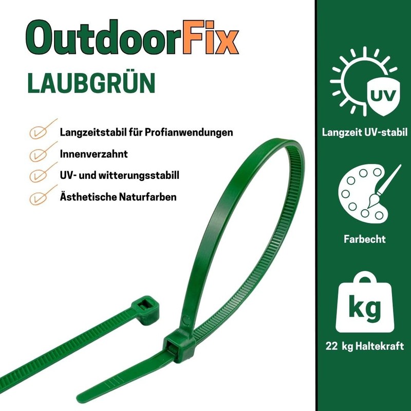 OutdoorFix Cable Ties 150 x 3.5 mm, Pack of 50