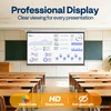 VIVOHOME 100 Inch 16:9 Pull Down Projector Screen, HD 4K