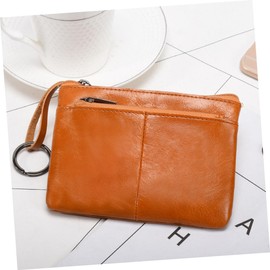 LIFKOME Multi-functional Leather Purse for Men Compact Zip Wallet Credit Card Storage for Travel and Daily Use