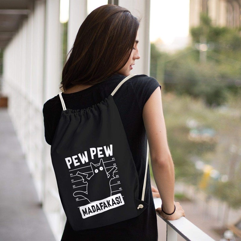 MoonWorks® Pew Pew Madafaka Cat Most Wanted Meme Saying Trend