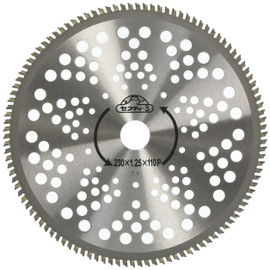 Safety 3 Chip Saw for Mowing Work, Forest Fang Blade 9.1 x 4.3 ft (230 mm) x 110P, Lightweight, Weeds, Bamboo & Small Branches, Can Cut Up to 2.0 inches (50 mm) Diameter