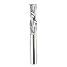 SpeTool Router Bits 1/2 Inch Shank Spiral Router Bit Down Cut CNC Router Bits 2 Inch Cutting Length HRC55 Solid Carbide End Mill Super Extra Long 4 Inch Total Length for Wood Carving Wood Cutter