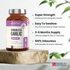 Odourless Garlic Capsules - High Strength 30,000mg - 180 Deodourised
