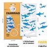 Farbviereck© Shark Reflex Bicycle Sticker Bicycle Reflectors 25 Stickers Sea