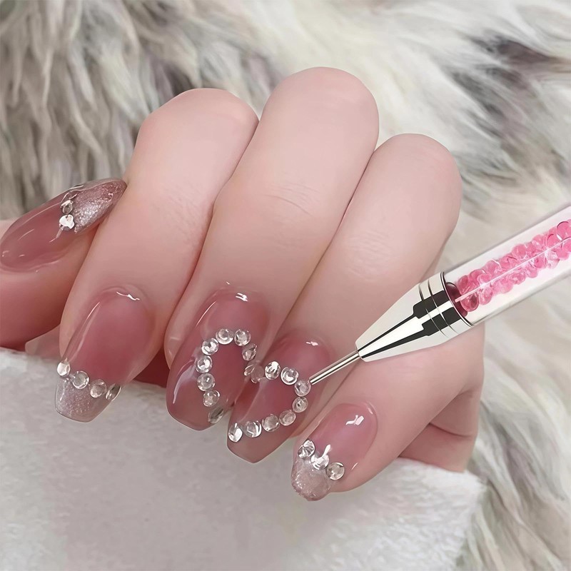 Dual-Ended Rhinestone Applicator Pen & Picker Tool for Nail Art