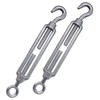 (Pack of 2) Turnbuckle Wire Tensioner M12 Adjustable Turnbuckles Hook